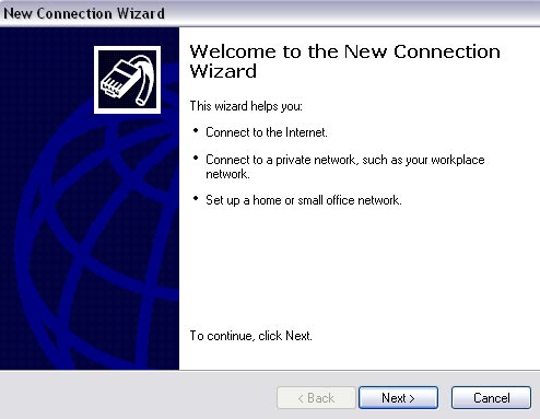 New Connection Wizard